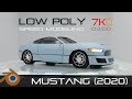 Modeling low poly car in Blender❗️ FORD MUSTANG (2020)