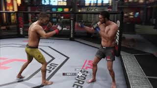 UFC3 ケージ際タックル状態での関節技