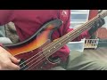 ベース練習記録96日目 ハチさん ドーナツホール 0.95倍速 bass practice day96