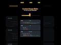 Custom Range Slider: Build Like a Pro with Pure HTML, CSS & JS! 🎛️| MZCode01 #css #coding #shorts