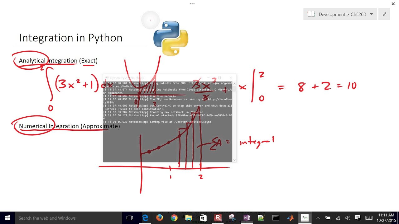 Integration, Symbolic And Numeric With Python - YouTube