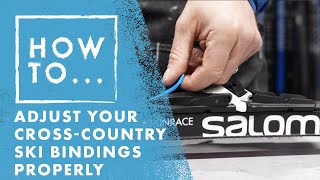 How To Adjust Your Cross-Country Ski Bindings Properly | Salomon How-To