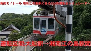 湘南モノレール 550形の運転シミュレーター