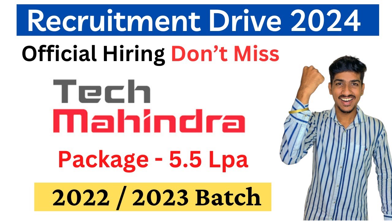 Tech Mahindra Off Campus Drive 2024 | Exam Pattern Freshers Hiring ...