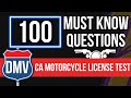 California Motorcycle License Test (100 Must Know Questions)