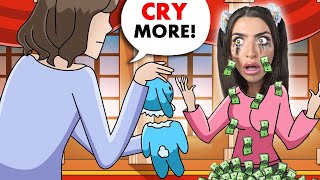 I CRY TEARS OF MONEY, My Parents Force Me To.. (True Story Animation)