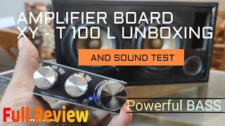 XY-T100L 100Wx2 APP Control Bluetooth 5.0 Subwoofer UNBOXING Amplifier Board AUX USB | FULL REVIEW