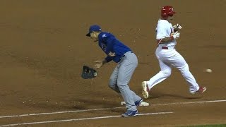 CHC@STL: Wong strikes out, reaches on wild pitch