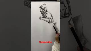 How to Draw Easy 3D OLD MAN | Pencil Drawing #Shorts