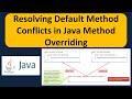 Resolving Default Method Conflicts in Java Method Overriding | Java Tutorial