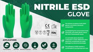 Nitrile ESD Glove