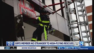 GRFD member no stranger to high-flying rescues