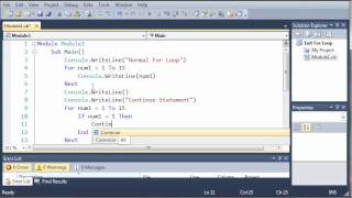 Visual Basic Tutorial - 29 - Continue For