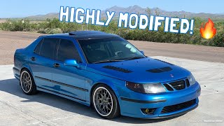 550WHP Big Turbo Saab 9-5 Review!