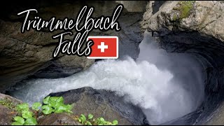 Glacier Waterfalls Inside The Mountain Cave | Switzerland | Day 4