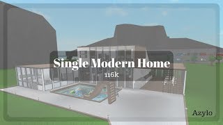 Roblox Bloxburg Single Story Craftsman House Speed Build 100k - roblox welcome to bloxburg house speed build