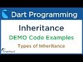 Dart Inheritance Demo. Object Oriented Dart. Dart for Flutter Tutorial #9.3