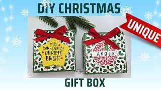 Unique Christmas Gift Box Tutorial