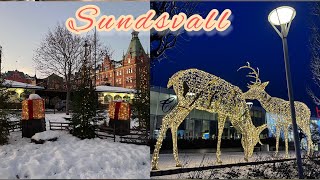 Sweden Christmas 2022 | Sundsvall Nyår Sundsvall Sverige.