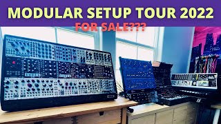 Huge Eurorack Modular Setup Tour 2022  ~ 1200hp