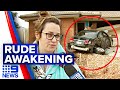 Speeding car ploughs into home while family sleeps | 9 News Australia