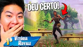 USEI 2 SNIPERS PESADAS E FIZ UMA JOGADA INCRÍVEL!! - Fortnite Battle Royale