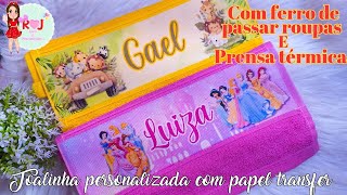 Toalinha personalizada com papel transfer/passo a passo completo/@rjlacosjaquelinesantos