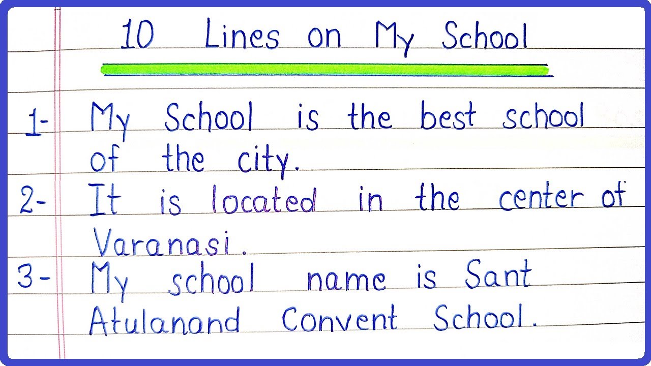 10 Lines On My School For Children And Students Of Class 1 51 Off 10 Lines On My School For Children And Students Of Class 1 51 Off