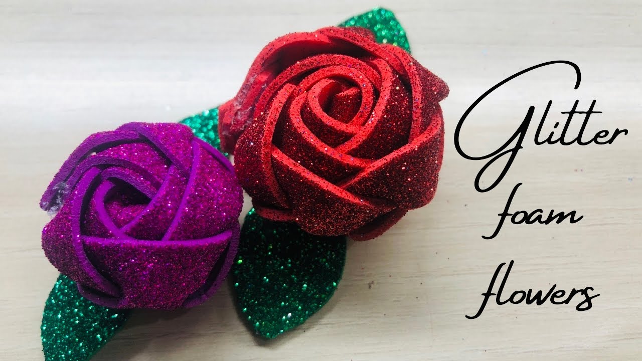 How To Make Flower From Glitter Sheet At Harry Brawner Blog
