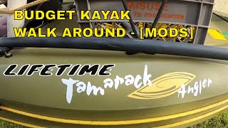 LIFETIME TAMARACK ANGLER WALK-AROUND (BUDGET  KAYAK WITH MODS)