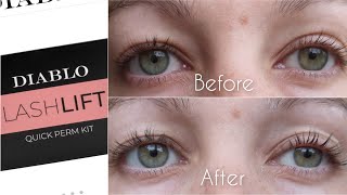 Diablo Cosmetics - Diablo lash lift application and review