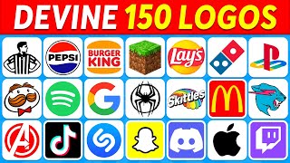 Devine le LOGO en 3 SECONDES | 150 Logos Célèbres | Quiz Logos 2024