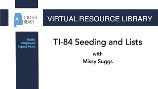 TI 84 Seeding and Lists
