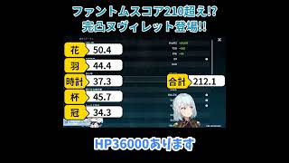 【原神／俺のキャラを見てくれ.250】ファントム４セットでスコア210超え！？完凸ヌヴィレット登場！！【ねるめろ】【切り抜き】#shorts