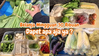 Belanja Mingguan Hemat | 30 ribuan dapat apa ya?