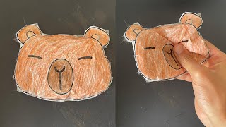 How To Make a Capybara Paper Squishy Easily | DIY Cute Capybara Pet [ Free Template ]
