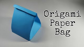 How to make Paper Bag without  glue / Origami Paper Bag (no glue Paper Bag Tutorial)