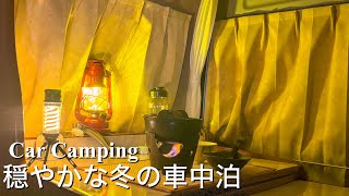 【車中泊】今年初の車中泊 寒さに負けないひとり旅/car camping