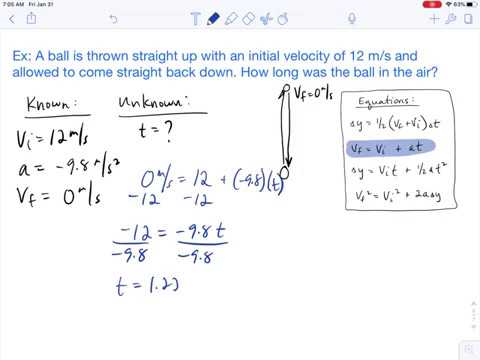 How To Solve A Free Fall Problem (time Of Entire Path) - YouTube