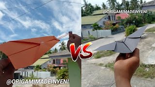 Paper plane launcher VS Paper plane like a bat | Best of origami airplane