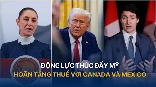 [TÀI CHÍNH KINH DOANH] ĐỘNG LỰC THÚC ĐẨY MỸ HOÃN TĂNG THUẾ VỚI CANADA VÀ MEXICO | VTVINDEX