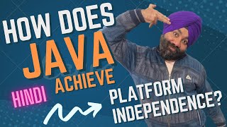 How is platform independence achieved in Java? in Hindi!