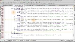 Coding ContentProvider: Finish Inserting - Developing Android Apps