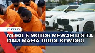 Penampakan 26 Mobil dan 2 Motor Mewah yang Disita dari Mafia Judol Komdigi