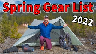 2-DAY SPRING BACKPACKING GEAR LOADOUT // Ready for Rain & Cold