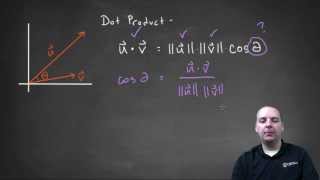 Using Dot Product to Find the Angle Between Two Vectors