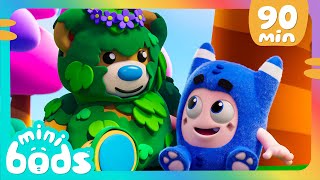 Teddy Bear Tree | Minibods | Mini Oddbods | Baby Oddbods | Funny Cartoons For Kids