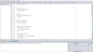 Creating a Java class