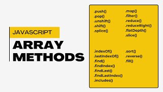 Quickly Master Every JavaScript Array Method! | All-In-One Guide