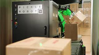 Pickle Robot in Action - 45 lb \u0026 12 lb boxes